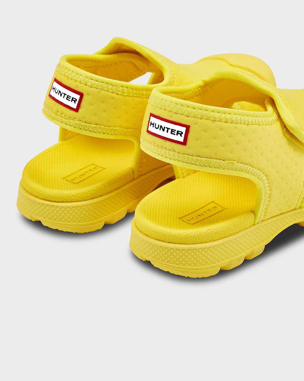 Sandały Dziecięce - Hunter Original Małe Outdoor Walking - Żółte - MJQX-28907